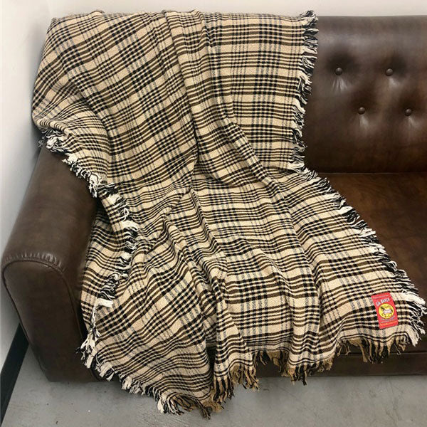 5/A Baker Plaid Afghan 50in x 70in